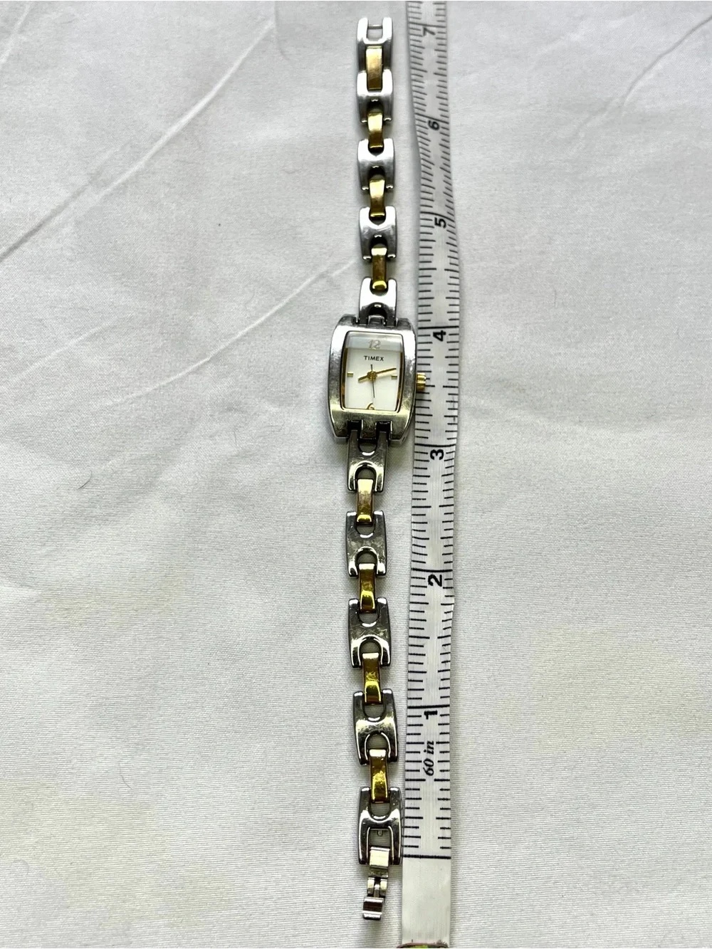Timex Two-Tone Silver and Gold Link Bracelet Women's Watch